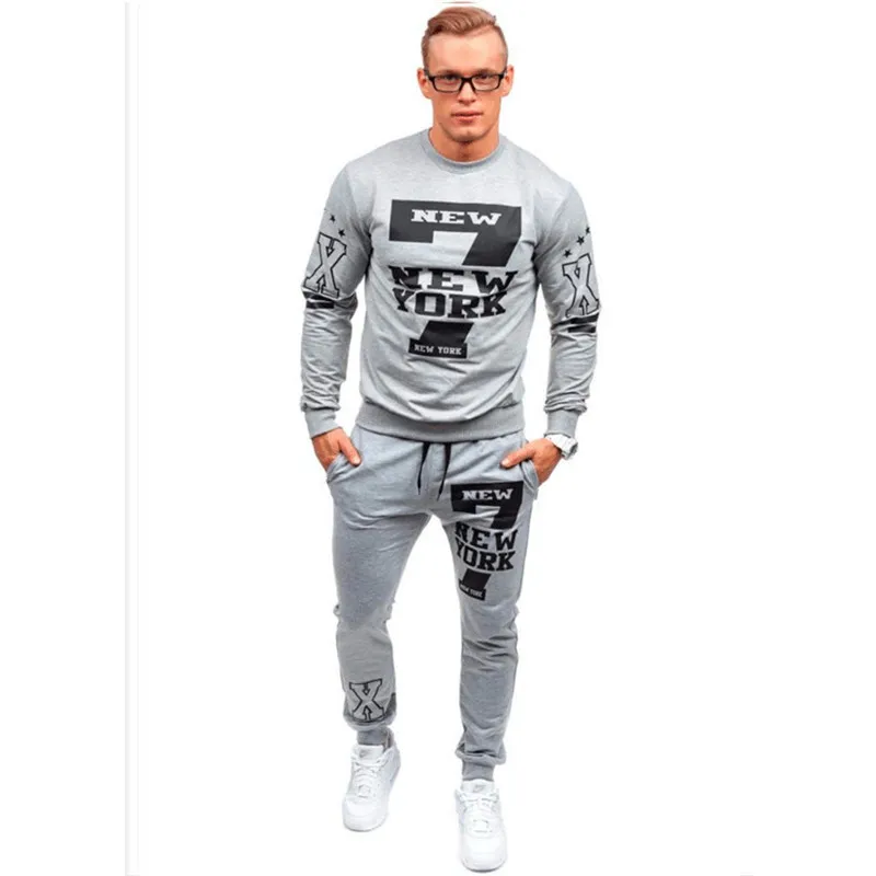 3xl Mens Matching Set Two Piece Set Men Sweatsuit Casual Sportswear Hoodies Sweatshirt + Pants Sets Letter Printed Tracksuit