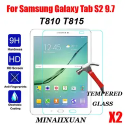 2 шт. 9 H взрывозащищенные противоударный Закаленное Стекло для samsung Galaxy Tab S2 9,7 "T810 T815 Экран протектор Защитная пленка