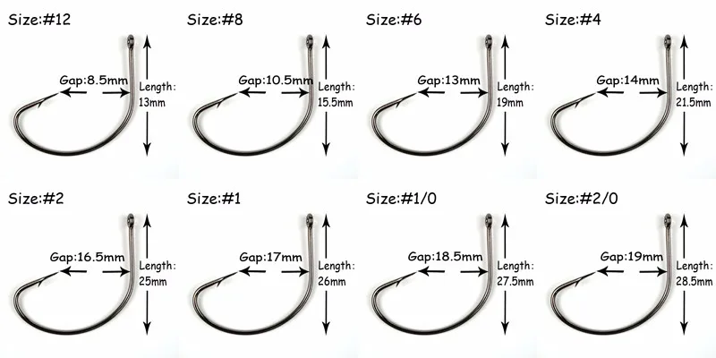100 шт мульти размер супер рыболовные крючки широкий зазор с глазами ами песок carbonio