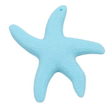 

New Dancing Starfish Silicone Baby Teether BPA Free Silicone Teether Beads Chewing Baby Teething Pendant Tooth Training Toys