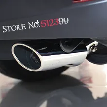 1 шт. наконечник выхлопной трубы из нержавеющей стали для Toyota Harrier XU60 2013 стайлинга автомобилей