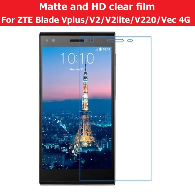 HD прозрачный глянцевый пленка для ZTE Blade V plus V580 V2 Lite A450 V220 Vec 4G матовая Антибликовая