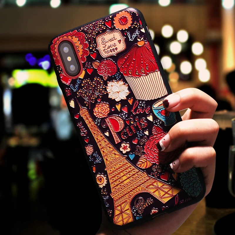 

xinwen luxury 3d flower capinha,coque,cover,case for iphone x 10 for apple iphonex silicone silicon soft cute phone accessories