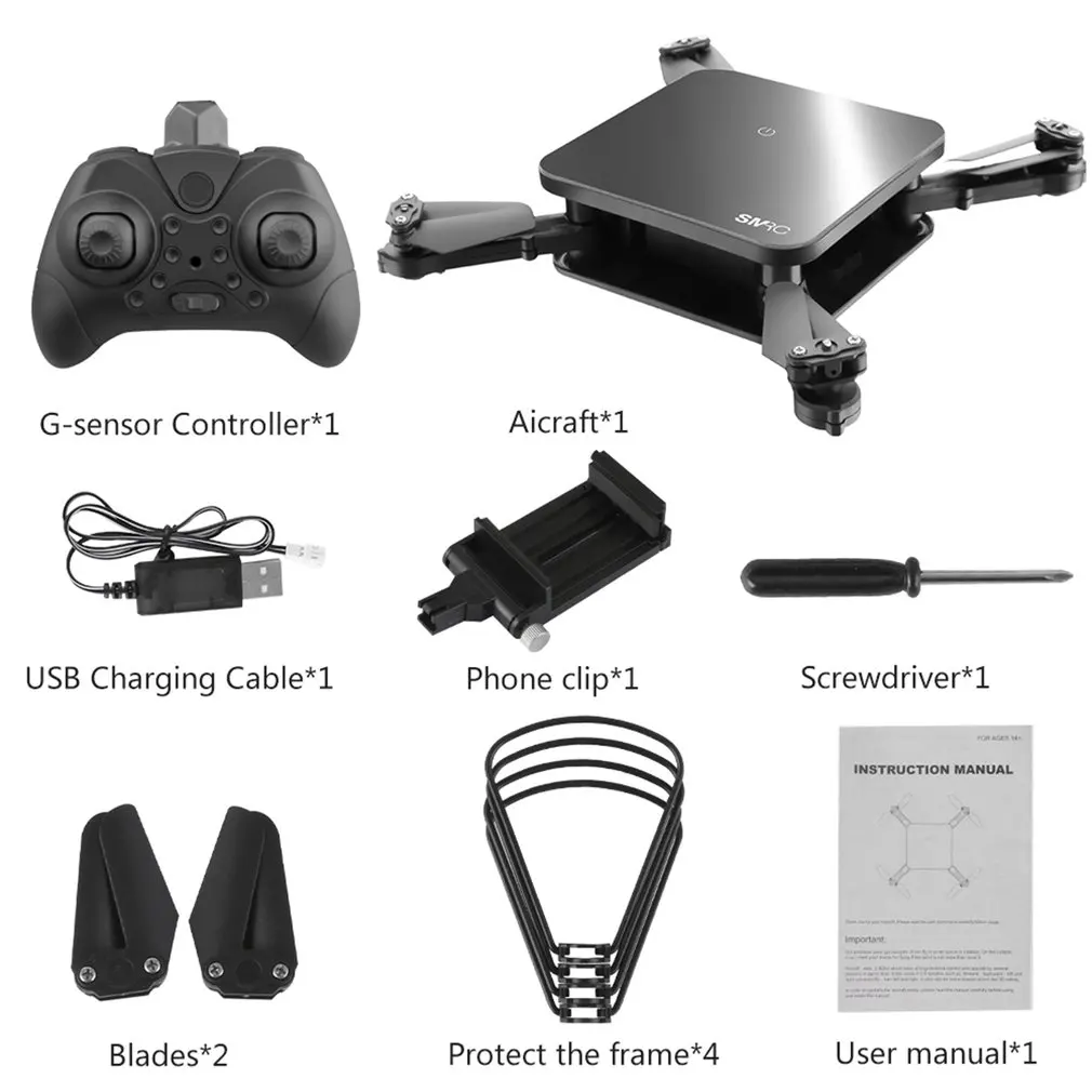 

SMRC S1 mini rc drone with hd wifi camera pocket Selfie 2.0MP WiFi FPV Real Time Folding Helicopter for Chrismas toy boy gift zx