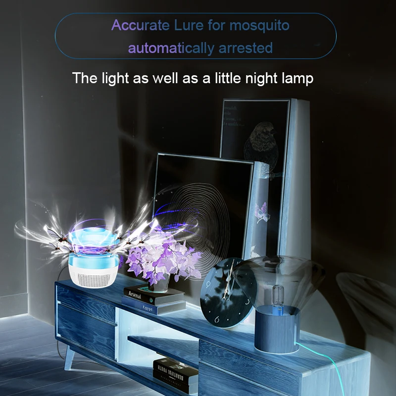 Светодиодный бытовой немой безопасности фотокаталитическое средство от москитов лампа детская комната USB перезаряжаемое средство от комаров свет 3 цвета
