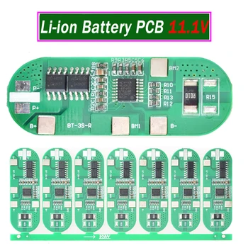 

5x 11.1V 18650 Battery Pack High-Current Over-Charge Protection Board PCB Rechargeable Li-ion DIY Series Connection Batteries