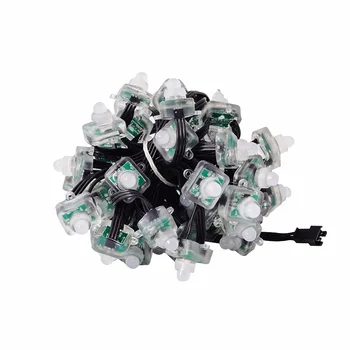 

Wholesale 50pcs WS2811 T1515 Led Pixel Modules String Black cable Addressable IP68 Waterproof DC5V RGB color digital