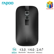 Rapoo M550 Бесшумная многорежимная беспроводная мышь Bluetooth мышь офисная Мышка оптическая мышка с 1300 dpi для планшета/ноутбука/телефона