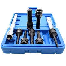 7 шт. шестигранный наконечник Комплект 3/" квадратного привода ударная головка H4 для H12 с 2 шт. 3/8" Квадратный привод трещотки удлинитель патрона гаражный инструмент