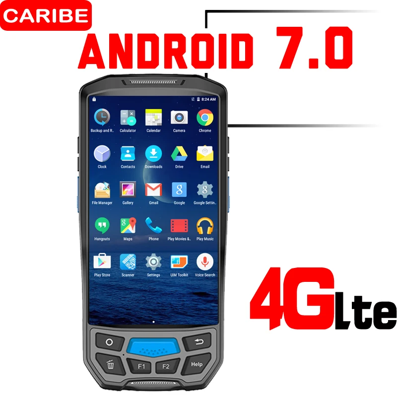 

CARIBE PDA Barcode Scanner Android GSM Fixed Wireless Terminal Active RFID UHF Reader