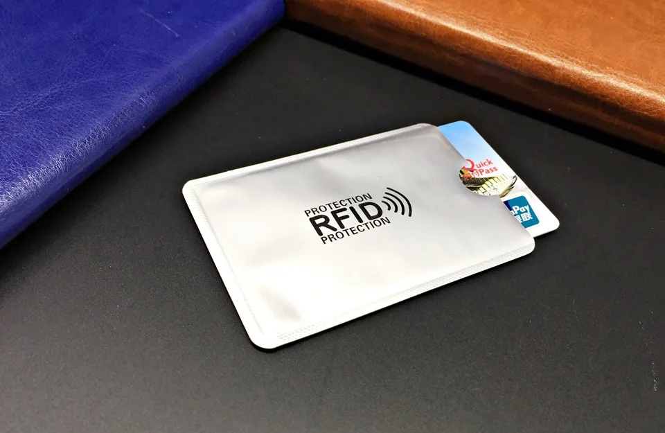 5 шт Анти-с функцией блокировки Rfid считыватель замок банка держатель для карт ID банковская карта чехол Rfid защита металлическая Кредитная Держатель для карт алюминиевый D101