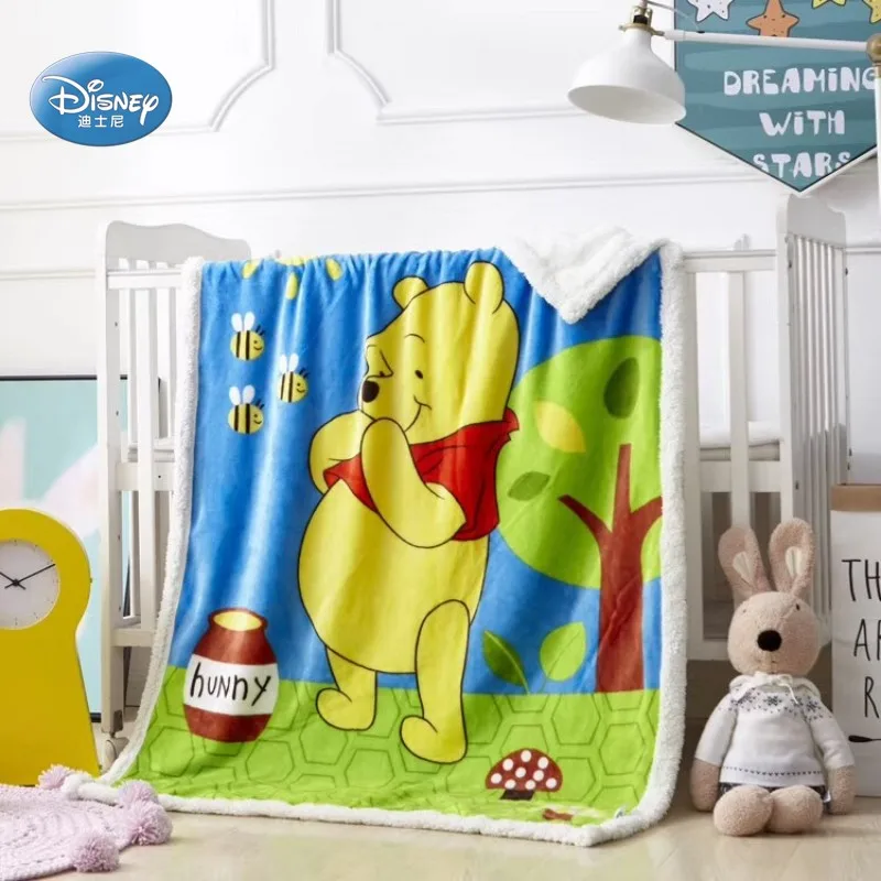 Disney с Винни-пухом для Микки и Минни Маус Мышь одеяла, покрывала шерпа одеяло на кровать/шпаргалки/диван 100*140 см Размеры для маленьких девочек и мальчиков, одежда для сна, подарок