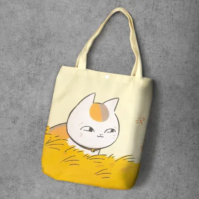 Natsume Yuujinchou Shoulder Bags Women Cute Environmental Shopping Bag Tote Package Crossbody Bags Purses Casual Handbag 