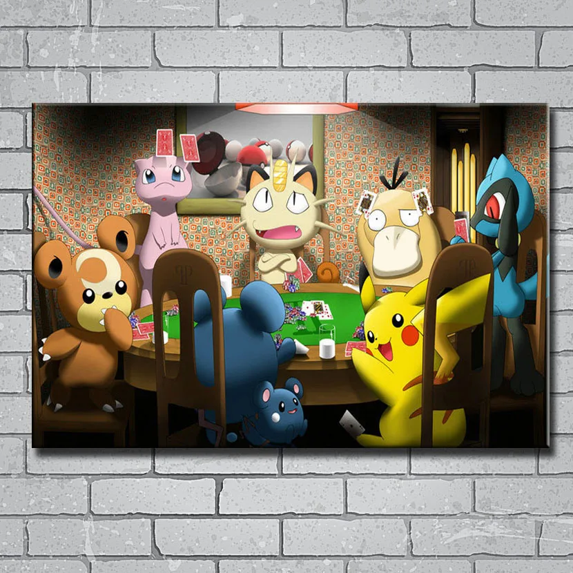 Pokemon poster wall art home decoration photo print 24x24 inches