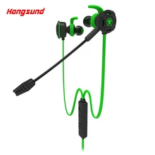 Hongsund G30 Игровые наушники вкладыши стерео бас шумоподавление наушники с микрофоном для телефона ПК ноутбук гарнитура Plextone G30