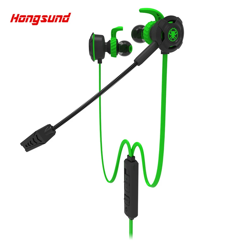 Hongsund G30 Игровые наушники в ухо стерео бас шумоподавление с микрофоном для