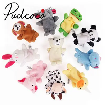 

10Pcs Finger Puppets Cloth Doll Baby Hand Cartoon Educational Animal Cute Toy
