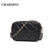 CHARMIYI Mini Genuine Leather women Messenger bags Famous Brand designer sheepskin small fashion Chain Clutch women