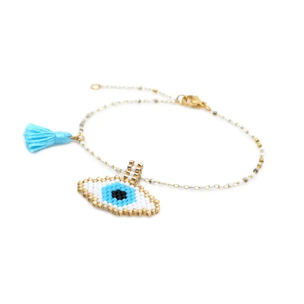

Go2boho Perles MIYUKI Women Bracelet Lucky Turkish Gold Evil Eye Bracelet 2019 New Jewelry MIYUKI Chain Pulseiras Handmade Gift