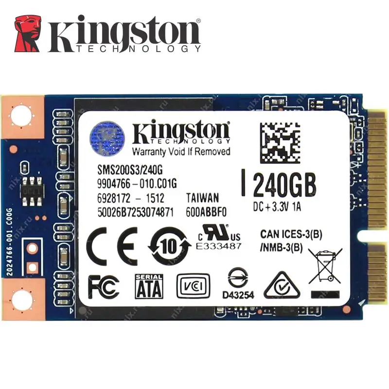 

Kingston SSDNow MS200 Drive MSATA SSD Solid State Drive 120GB 240GB Internal Solid State Drive Hard Disk For Laptop PC Desktop