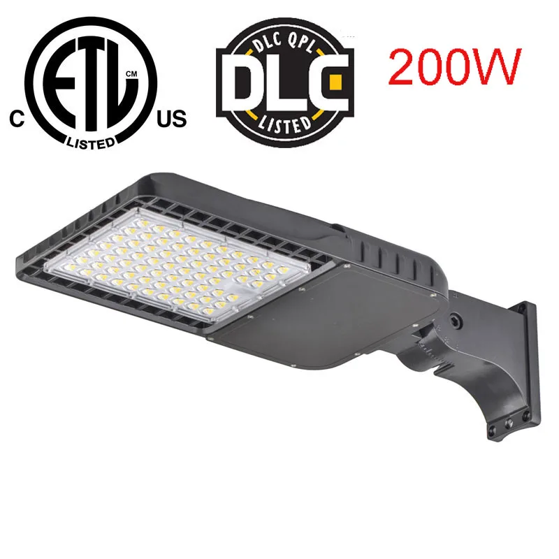 

led shoebox light SMD3030 5years led Garden Lamp Photocell sensorIp65 led Outdoor Street Light 200W Area lights