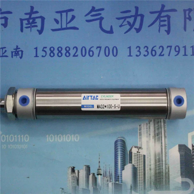 

MA32-100-S-U AIRTAC Stainless steel mini-cylinder air cylinder pneumatic air tools MA series