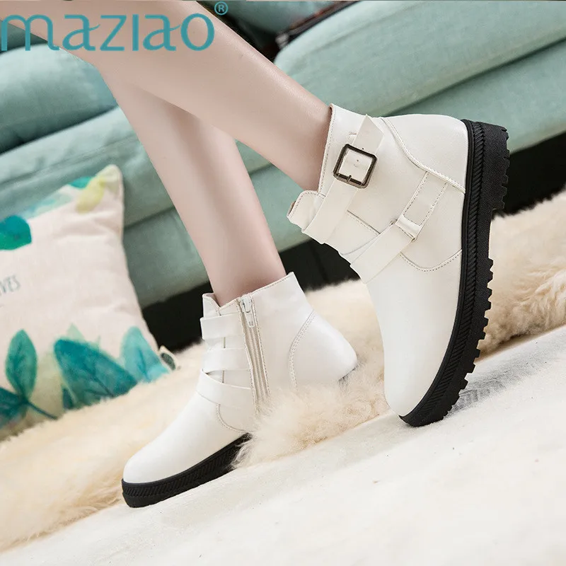 Зимние женские Ботинки martin Новинка 2018 года бархатные ботильоны на плоской