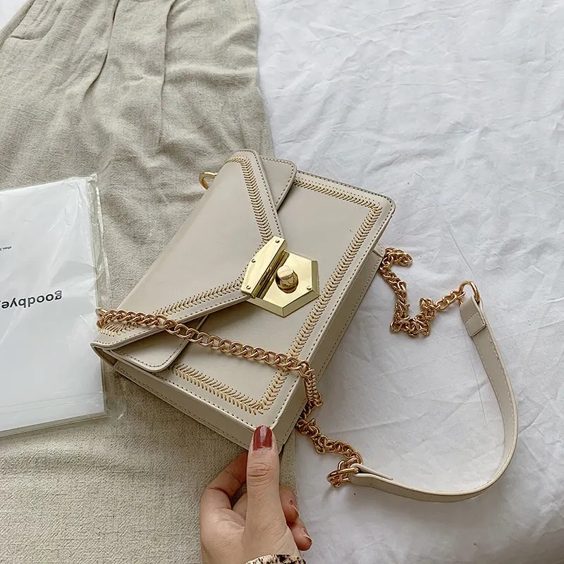 

Baonu 2019 New Korean Version of Westernized Baitie Single Shoulder Bag Summer Fashion Chain Slant Square Bag Tide