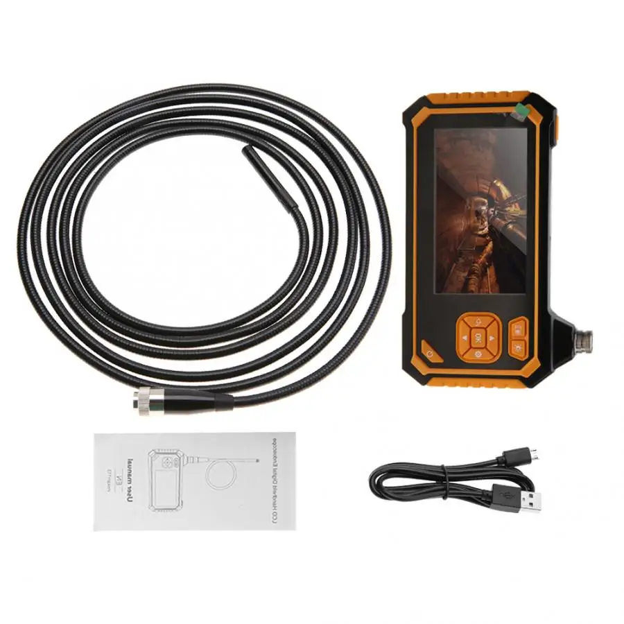 

New 4.3-inch LCD Color Screen Handheld Industrial Home Endoscopes with 6 LEDs (5 m) microscopio Endoscope