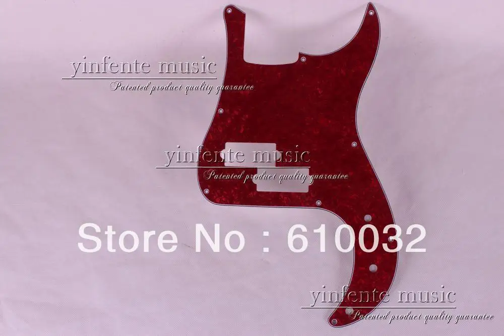 One 57 Pb Fenda P Bass Pickguard Precision Guitar Red Pearl Single 83