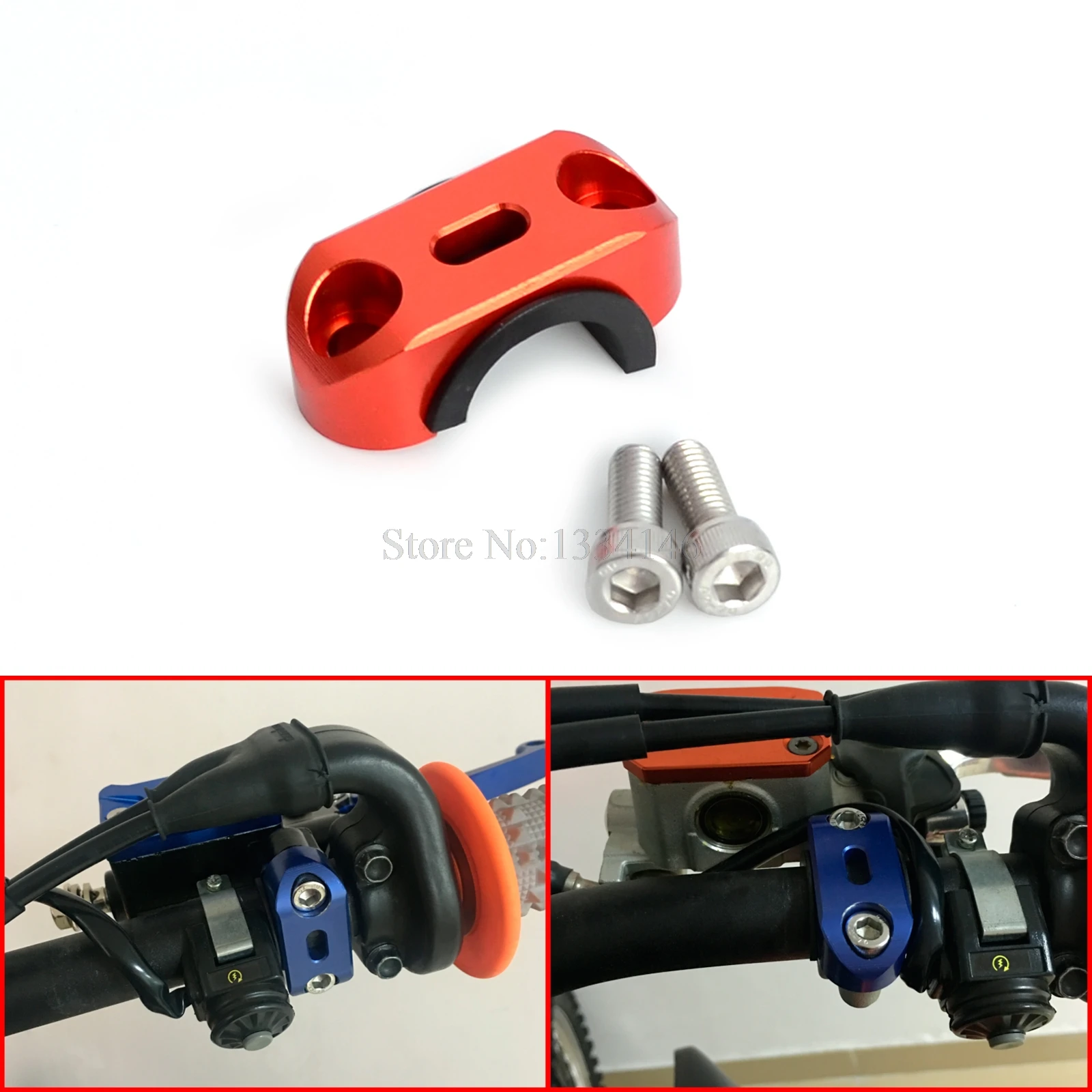 

NICECNC Clutch Brake Master Cylinder Clamp Handlebar Bar Clamp Cover For KTM 125 250 350 450 525 SX SXF EXC EXCF XC XCW 00-2015