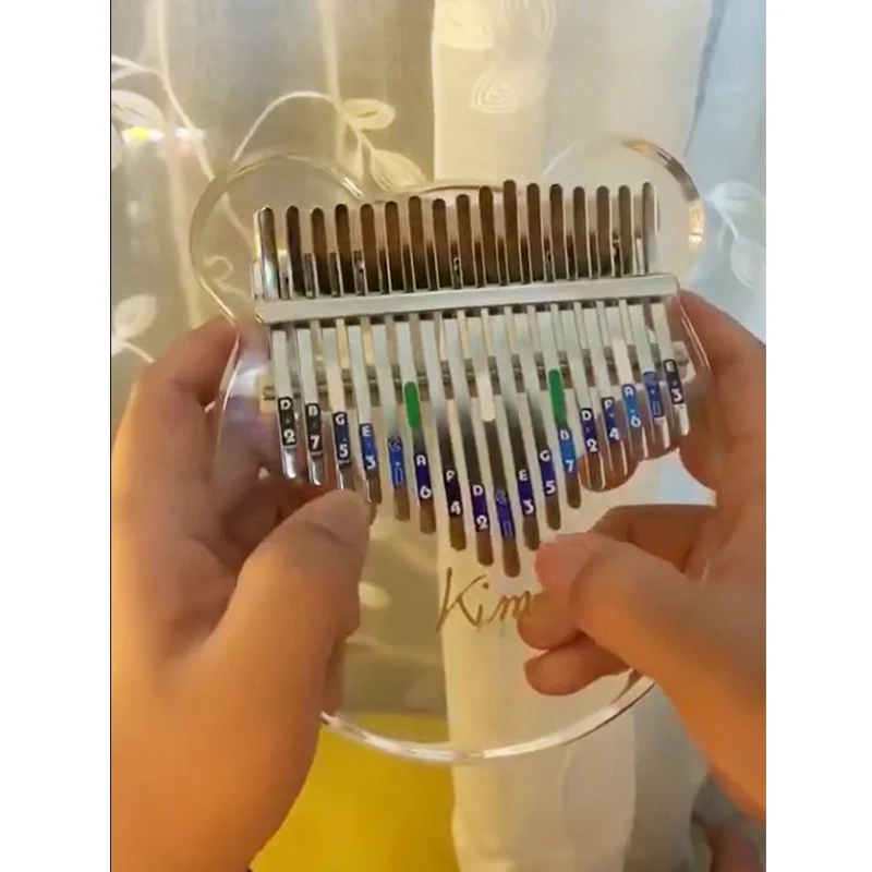 Новейший 17 ключ Kalimba акриловый большой палец пианино 17 ключей Mbira прозрачный музыкальный инструмент с тюнером молоток+ Gig Bag Kimi Calimba