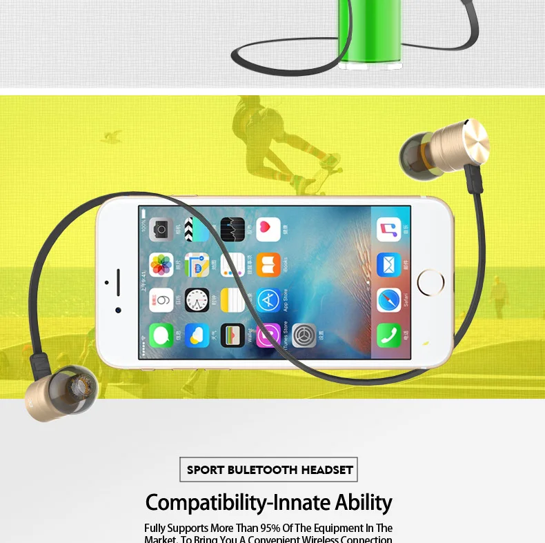 PLEXTONE Bluetooth Sport Headphone CSR 8635 Bluetooth 4.0 Bluetooth Earphone Microphone Call Wireless Connect Two Phones (15)