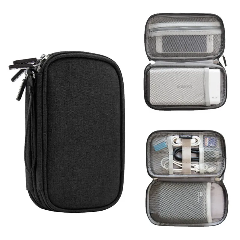 Travel Gadget Organizer Bag Portable digital cable bag Electronics Accessories Storage Carrying Case Pouch for USB power Bank