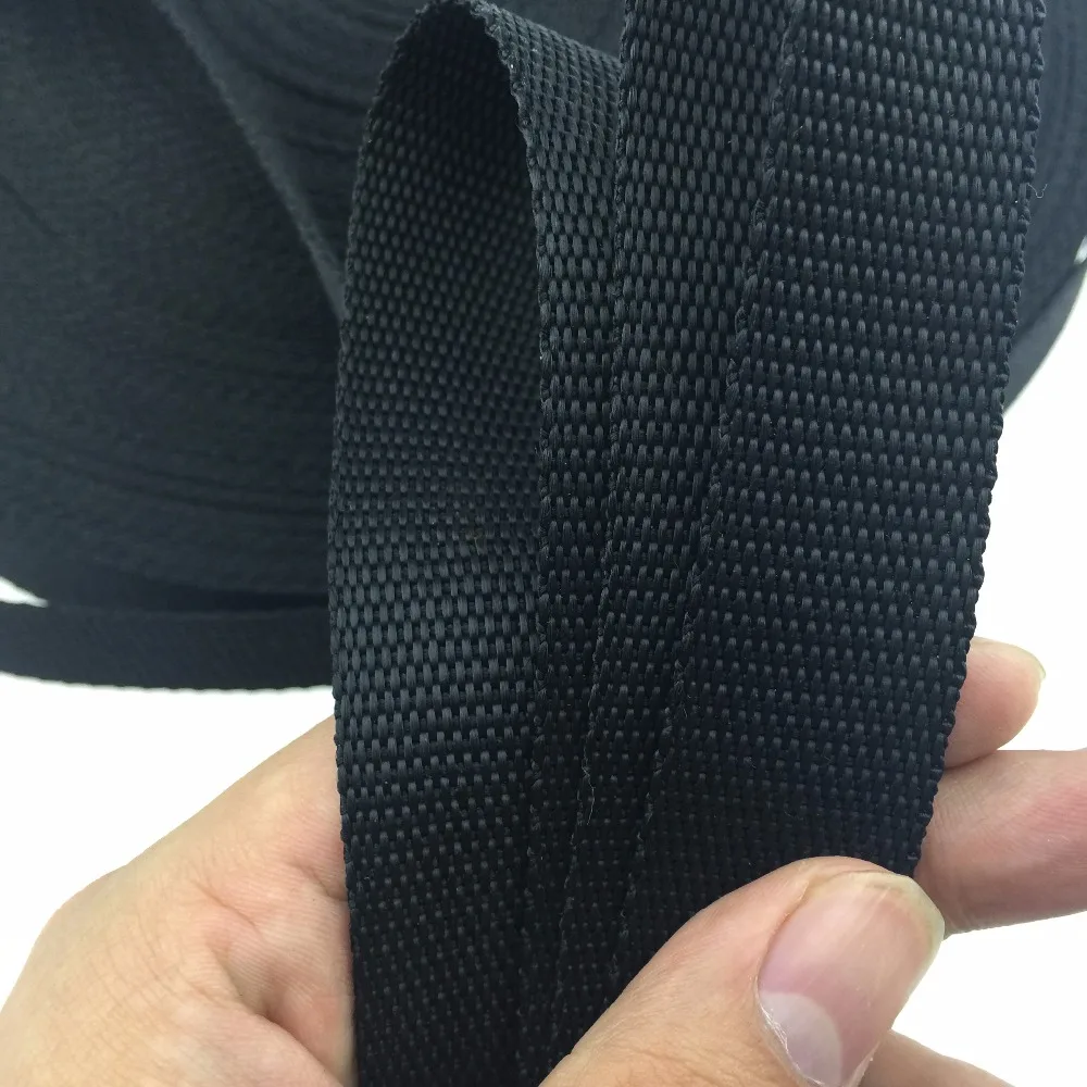 High quality 5 yards 25mm Nylon Webbing Strap Tape For Bag Strapping Belt Making Sewing DIY Craft For Home Garden