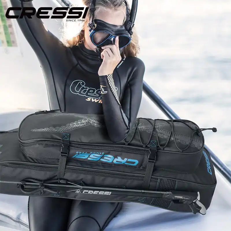 Cressi Piovra Long Fin Bags Spear Fishing Equipment Bag Backpack Free