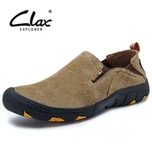 Clax Men’s Walk Shoes Spring Summer Casual Shoe Slip On Breathable Suede Leather Footwear Outdoor Fashion Loafer For Men Classic