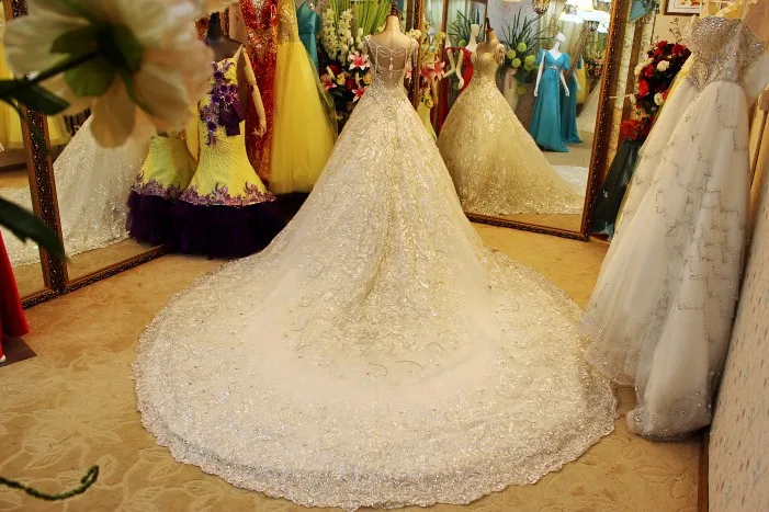 Custom-Made-2017-New-Arrival-Real-Sample-Ball-Gown-Backless-Crystal-Beading-Luxury-Bridal-Gown-Wedding (4)