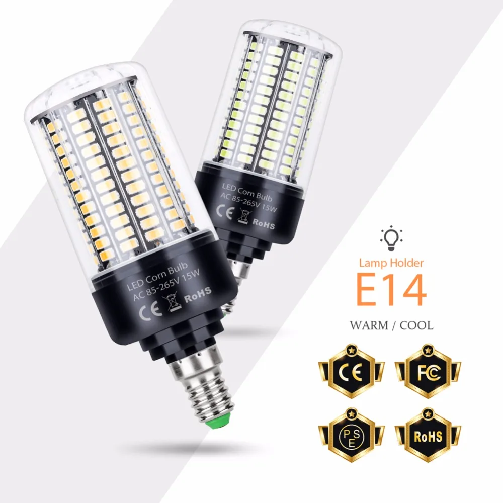 

WENNI Corn Lamp LED E14 Candle Light Bulb E27 LED Lamp 220V Bombillas B22 LED Bulb 3.5W 5W 7W 9W 12W 15W 20W No Flicker Lighting