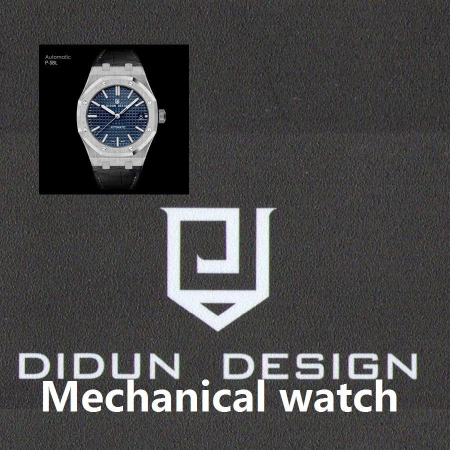 

DIDUN Watch Men Top Brand Luxury Automatic Mechanical Watch Military Business Male WristWatch Waterproof 30m Leather Watchstrap
