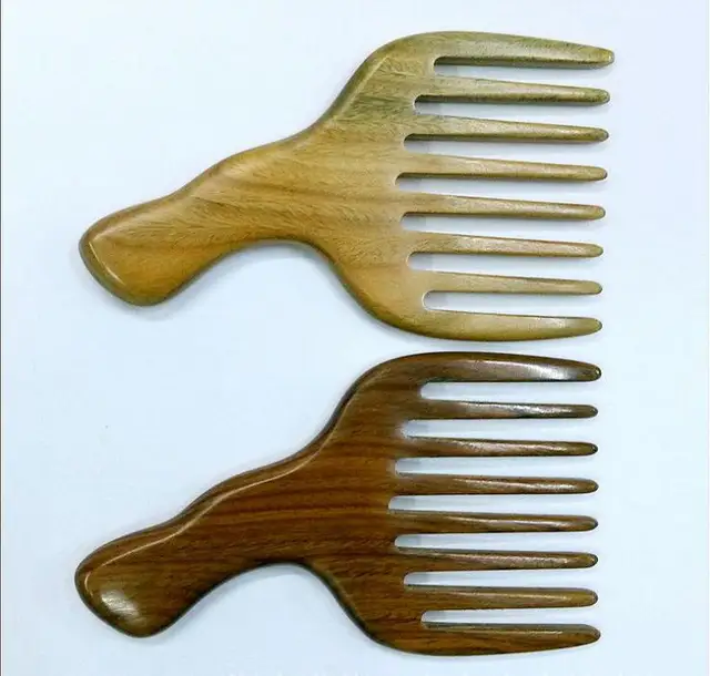 Best Seamless Wide Tooth Sandalwood Comb Smooth Pick For Long Hair