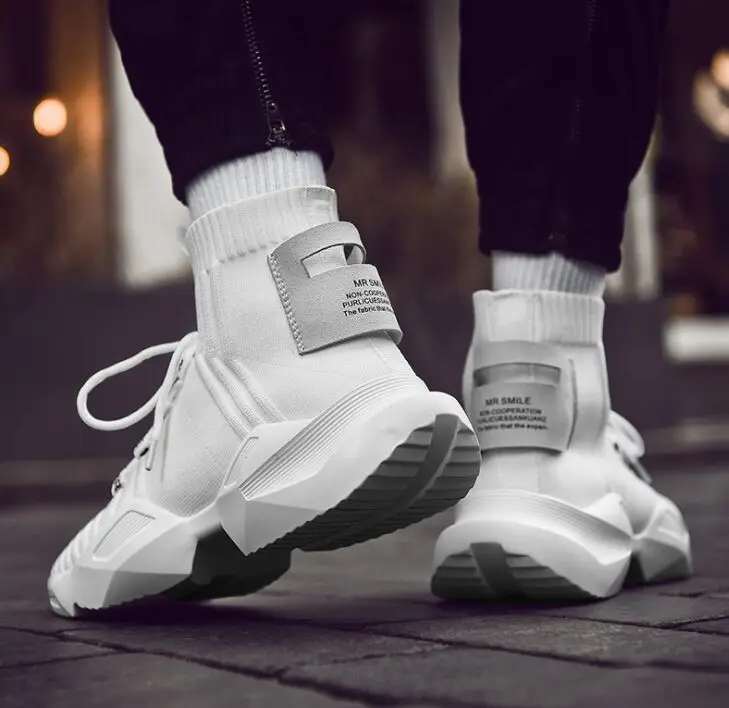 2024 Men Chunky Shoes Quality PU Leather Breathable Casual Dad