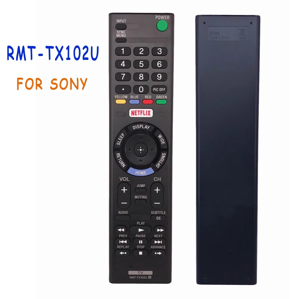 

Новый RMT-TX102U удаленного Управление для sony светодиодный ЖК-дисплей Smart ТВ RMTTX102U с NETFLIX KDL-48W650D KDL-32W600D Управление e Fernbedienung