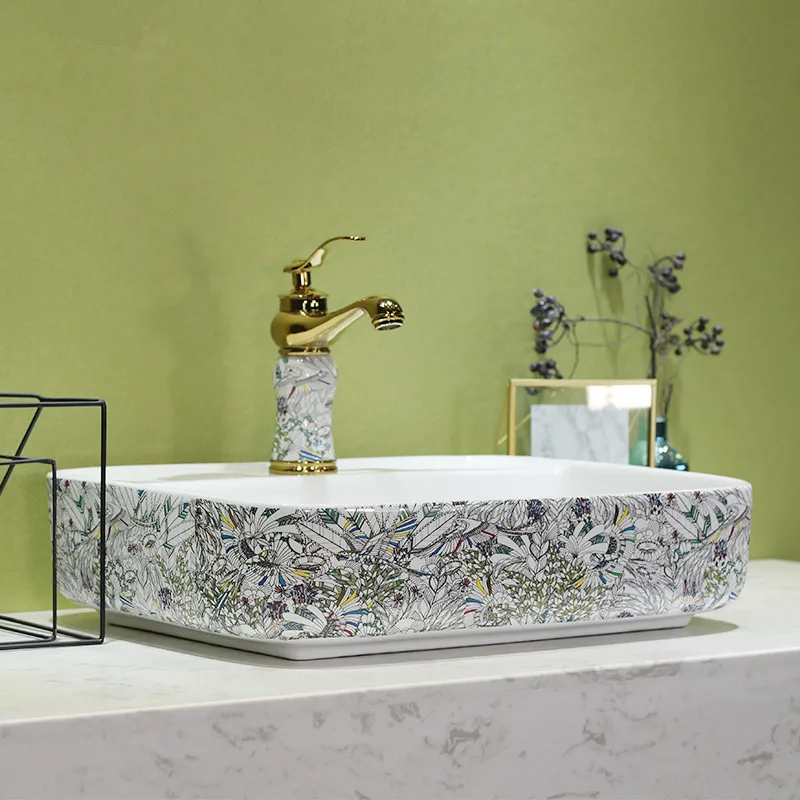 Porcelain wash basin sink ceramic basin sink Counter Top Wash Basin bathroom ceramic art ceramic wash hand basins (11)