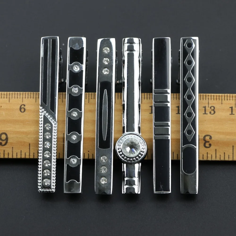 Tie Clips Fashion Metal Men's Tie Clip Bar - Necktie Pin Clasp For Wedding & Formal Wear Men's Diamond Tie Bars/Clips/Clasps - Foto 5