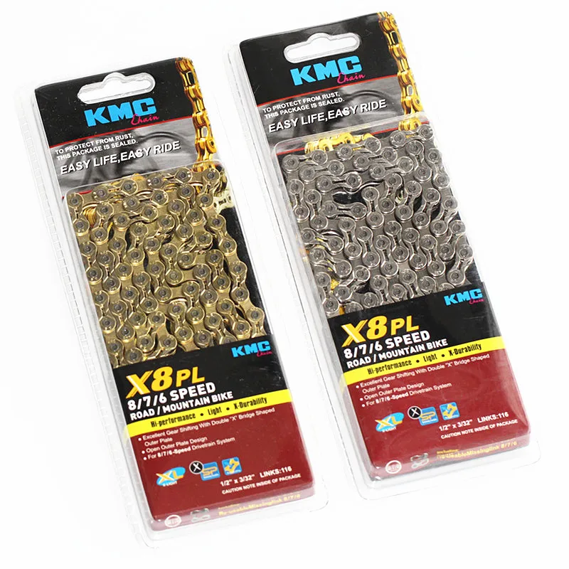 Clearance KMC Chain X8 X9 X10 X11el Chain Super Light MTB Road Bike Bicycle Chain with Titanium Gold Silver Bike Accessories Cycling Parts 3 Clearance KMC Chain X8 X9 X10 X11el Chain Super Light MTB Road Bike Bicycle Chain with Titanium Gold Silver Bike Accessories Cycling Parts 3