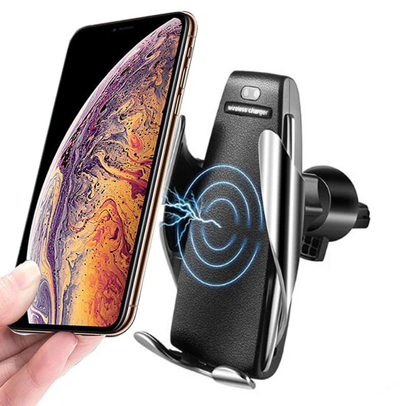 

Automatic Clamping Wireless Car Charger 10W Smart Sensor Car Phone Holder Wireless Charger for iPhone XSMAX Huawei P30 Xiaomi 9