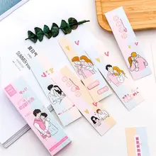 30 шт. милые закладки Kawaii Канцелярские открытки для сообщений креативные бумажные разделители для страниц разделитель для книг школьные офисные принадлежности
