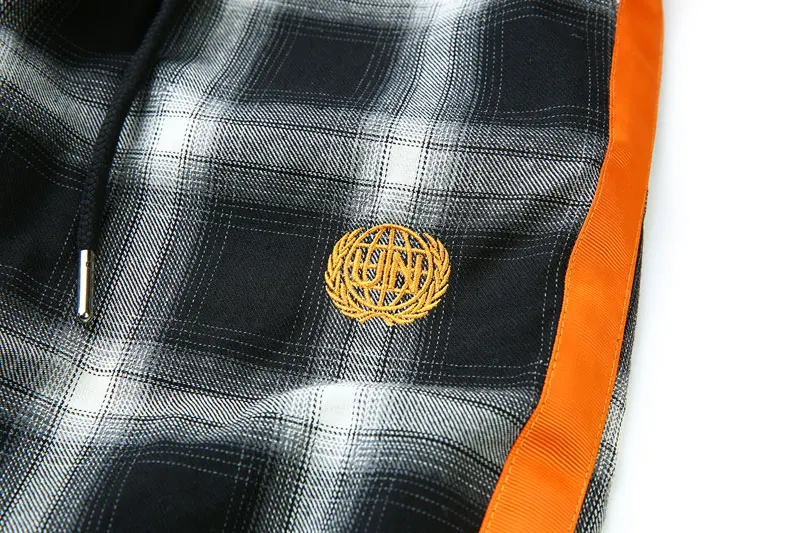 Side Ribbon Plaid Pants 10