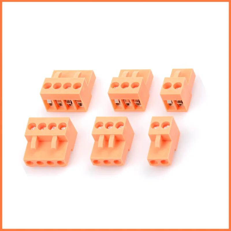 

10PCS ht396 2/3/4/5pin Right angle Terminal plug type 3.96mm pitch connector pcb screw terminal block